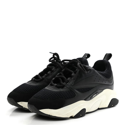 Christian Dior Technical Mesh Calfskin Mens B22 Sneakers 41 Black 4 of 13