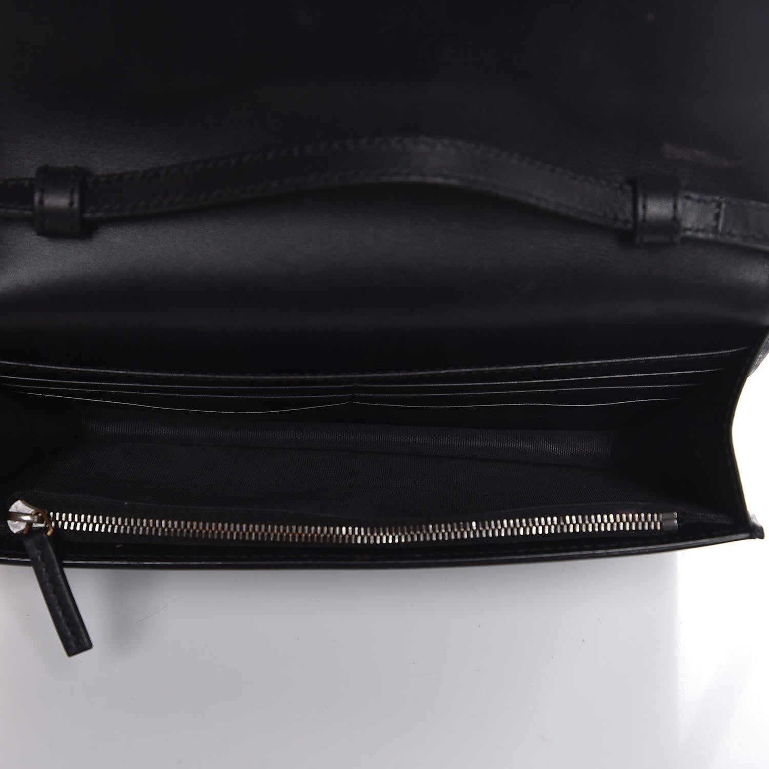 Gucci Calfskin Web Wallet with Strap Black 5 of 11
