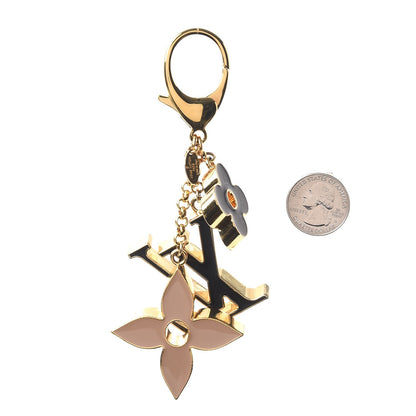 Louis Vuitton Fleur De Monogram Bag Charm Dore 2 of 6