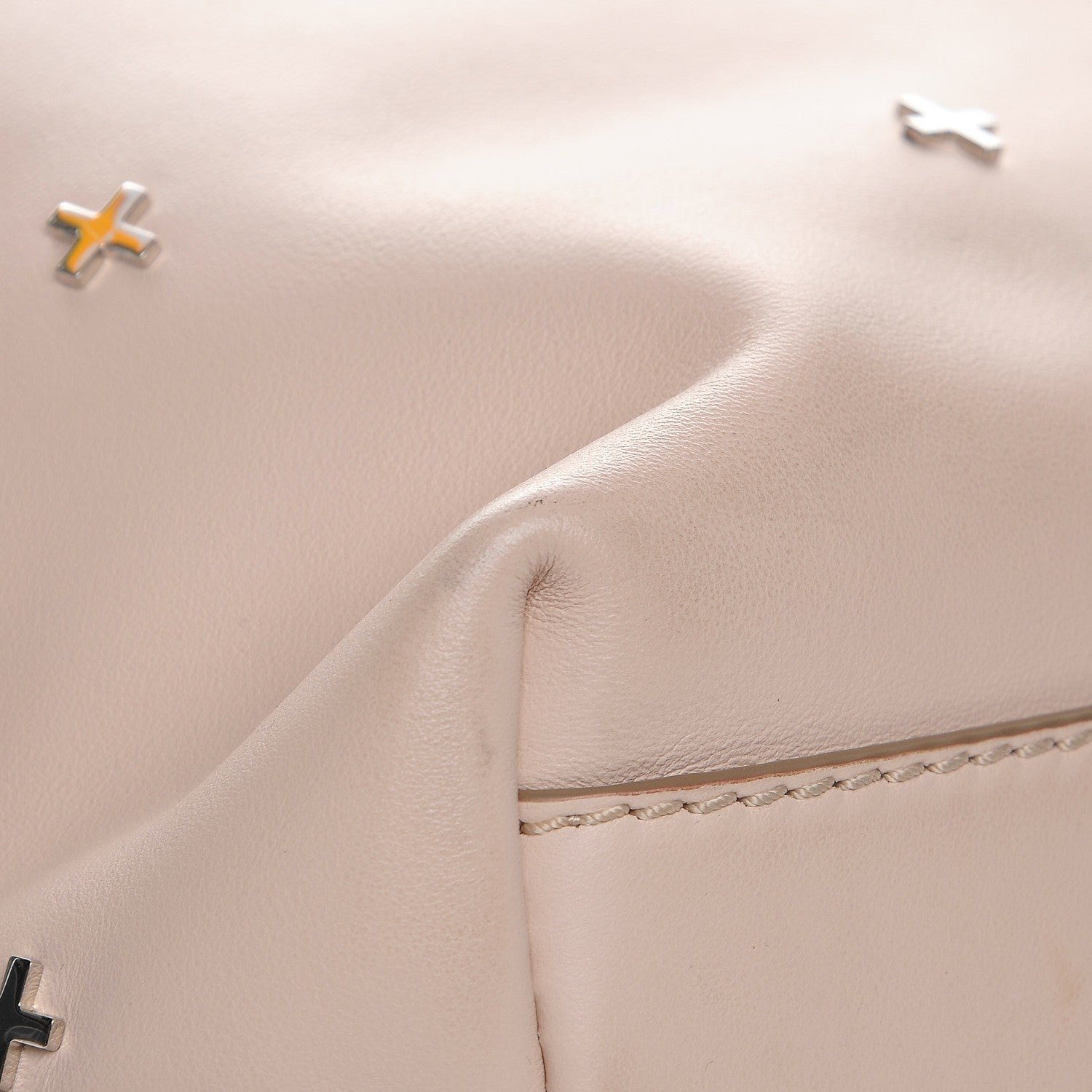Givenchy Waxed Calfskin Small Metal Cross Nightingale Nude Pink 10 of 14