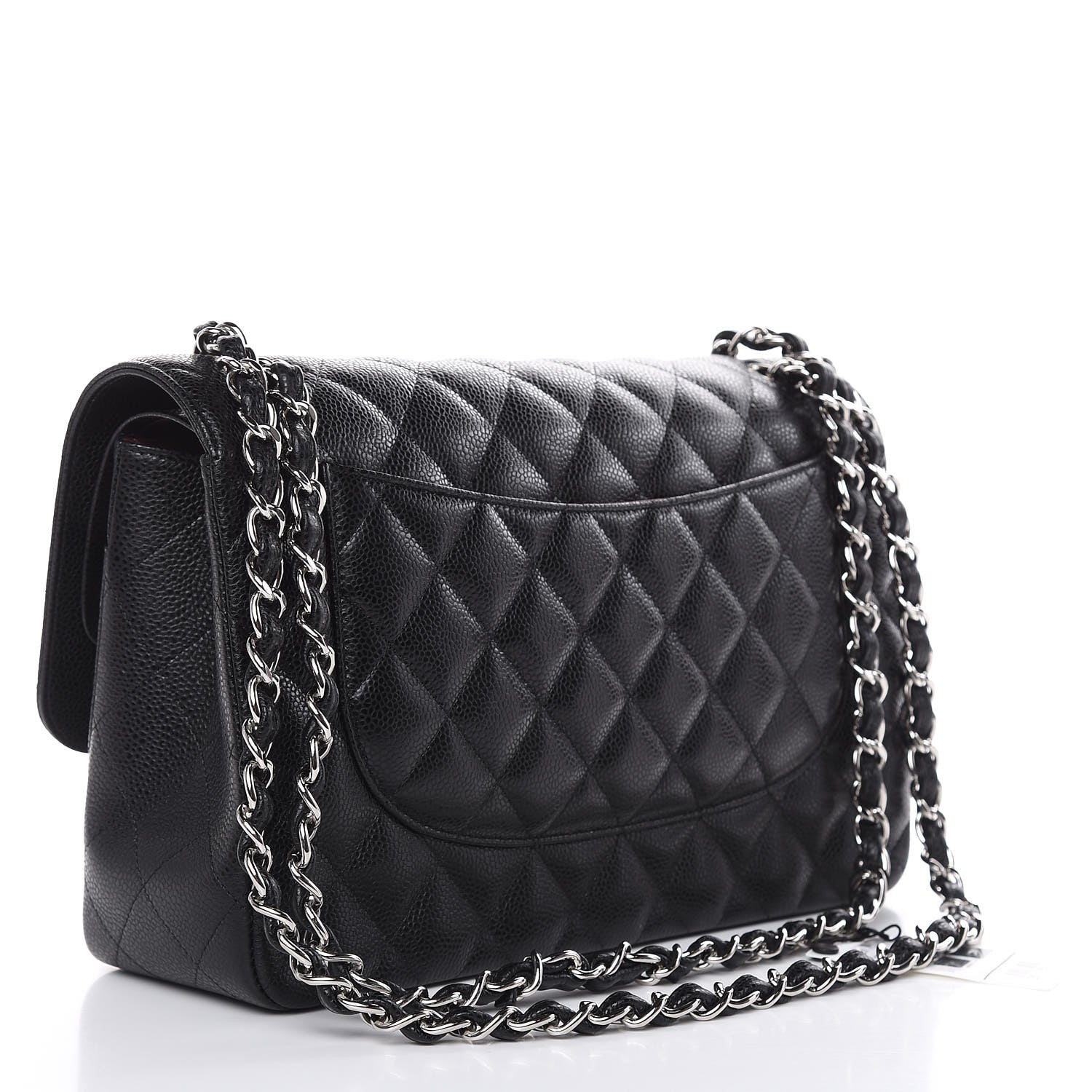 Chanel Caviar Quilted Jumbo Double Flap Black 3 of 10
