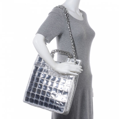 Chanel Vinyl Ice Cube Large Shopper Tote Silver 2 of 7