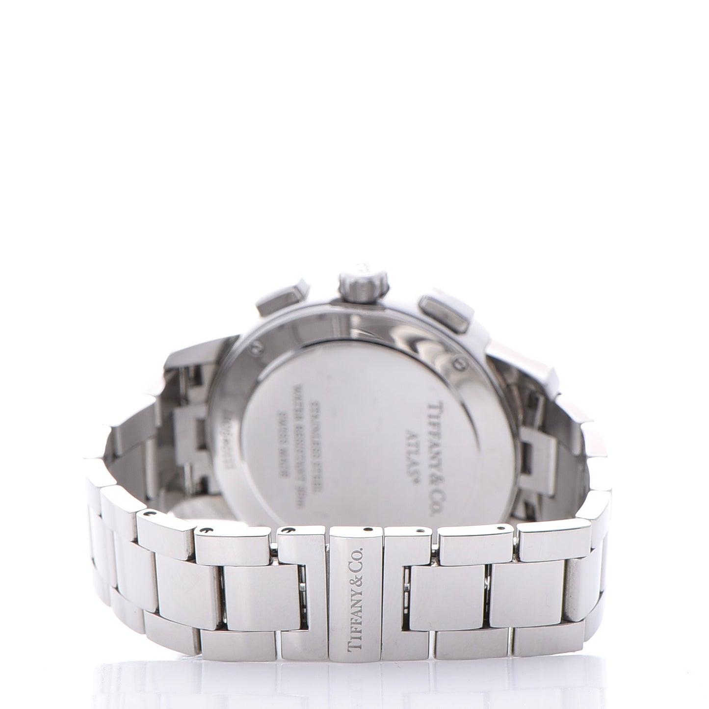 Stainless Steel 36mm Atlas Dome Chronograph Quartz Watch