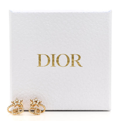 Christian Dior Crystal Clair D Lune Wrap Around Earrings Gold 5 of 5