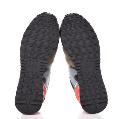 Valentino Garavani Nappa Suede Camouflage Womens Rockrunner Sneakers 37.5 Multicolor 5 of 8