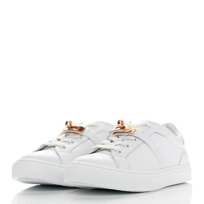 Hermes Calfskin Day Sneakers 37.5 White 3 of 9