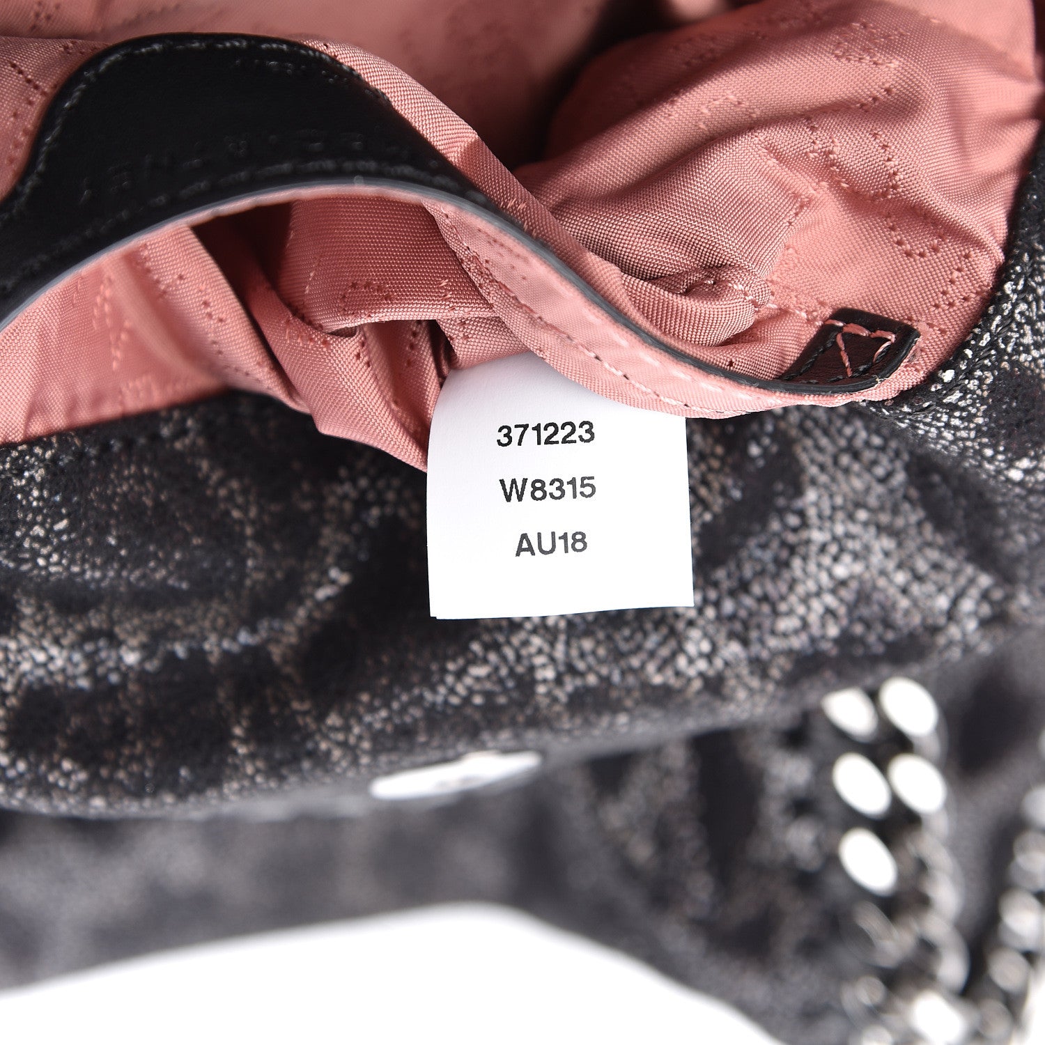 Stella McCartney Shaggy Deer Leopard Print Mini Falabella Tote Black 7 of 8