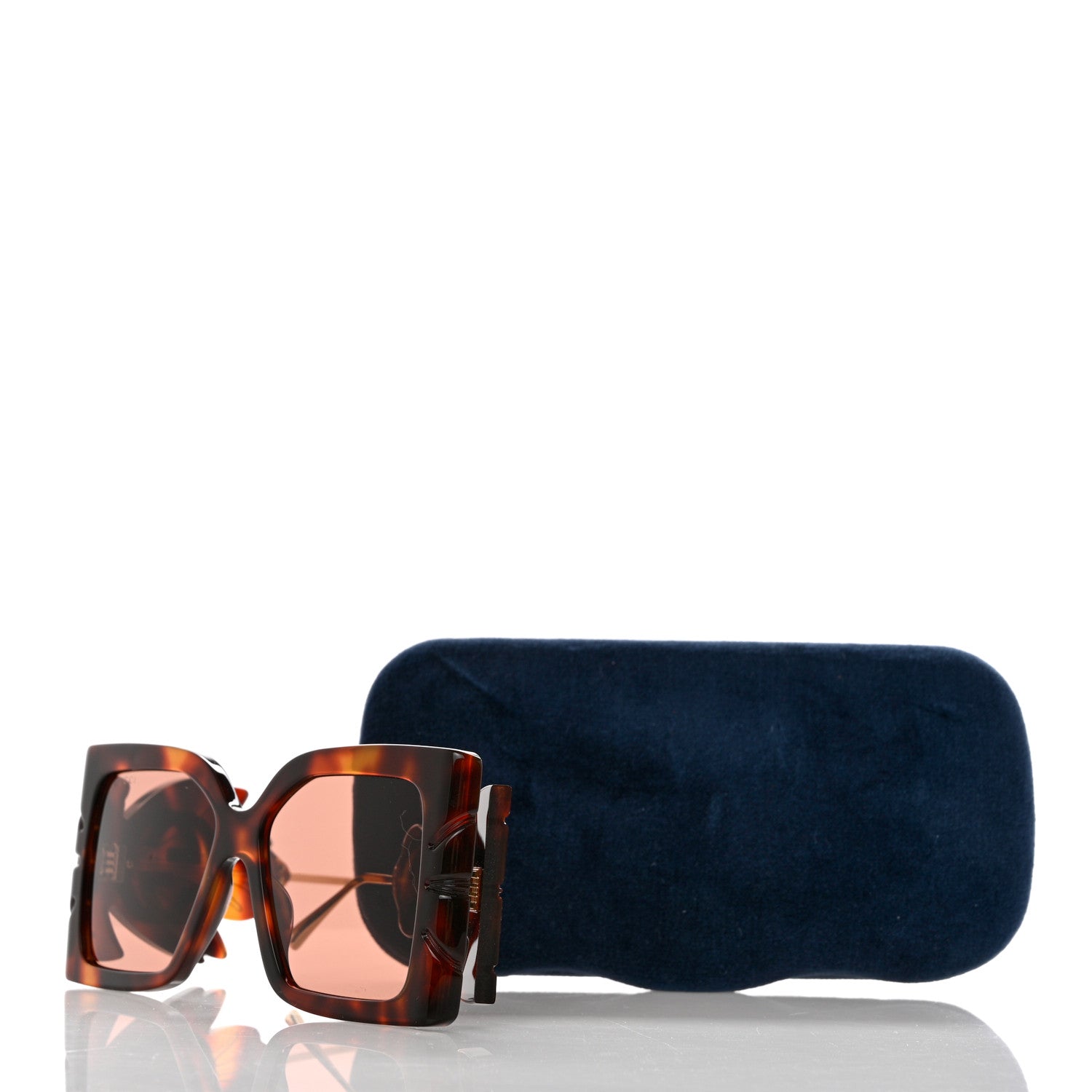 Gucci Acetate Square Frame Wing Sunglasses GG0535S Havana 8 of 8