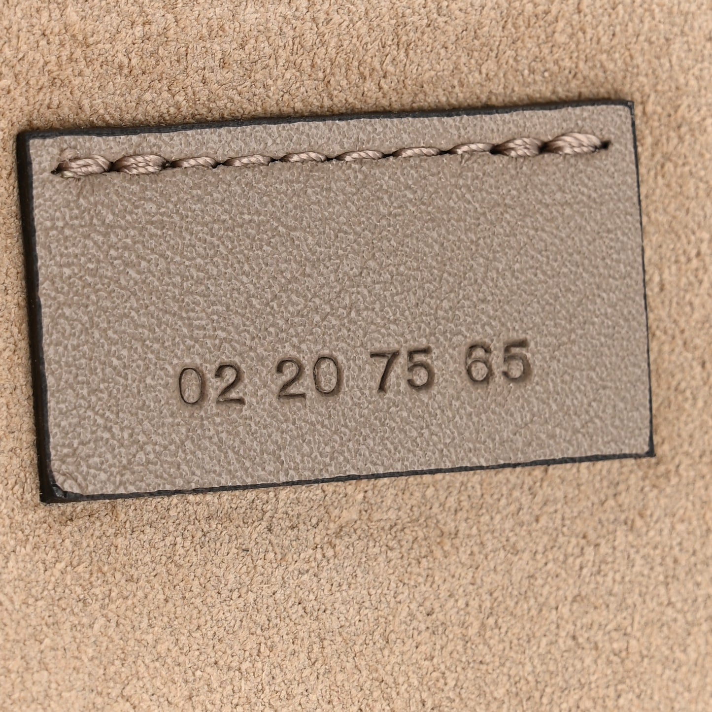 Suede Calfskin Small Faye Shoulder Bag Motty Grey