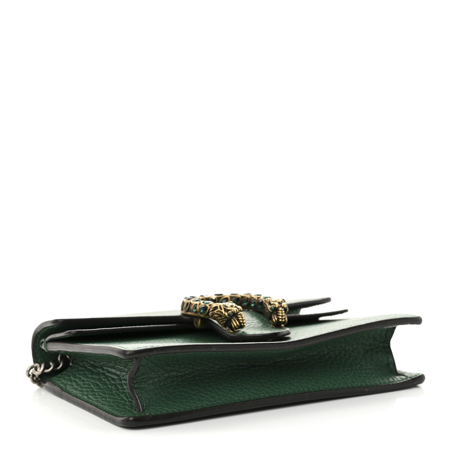 Gucci Dollar Calfskin Crystal Super Mini Dionysus Shoulder Bag Emerald 4 of 9