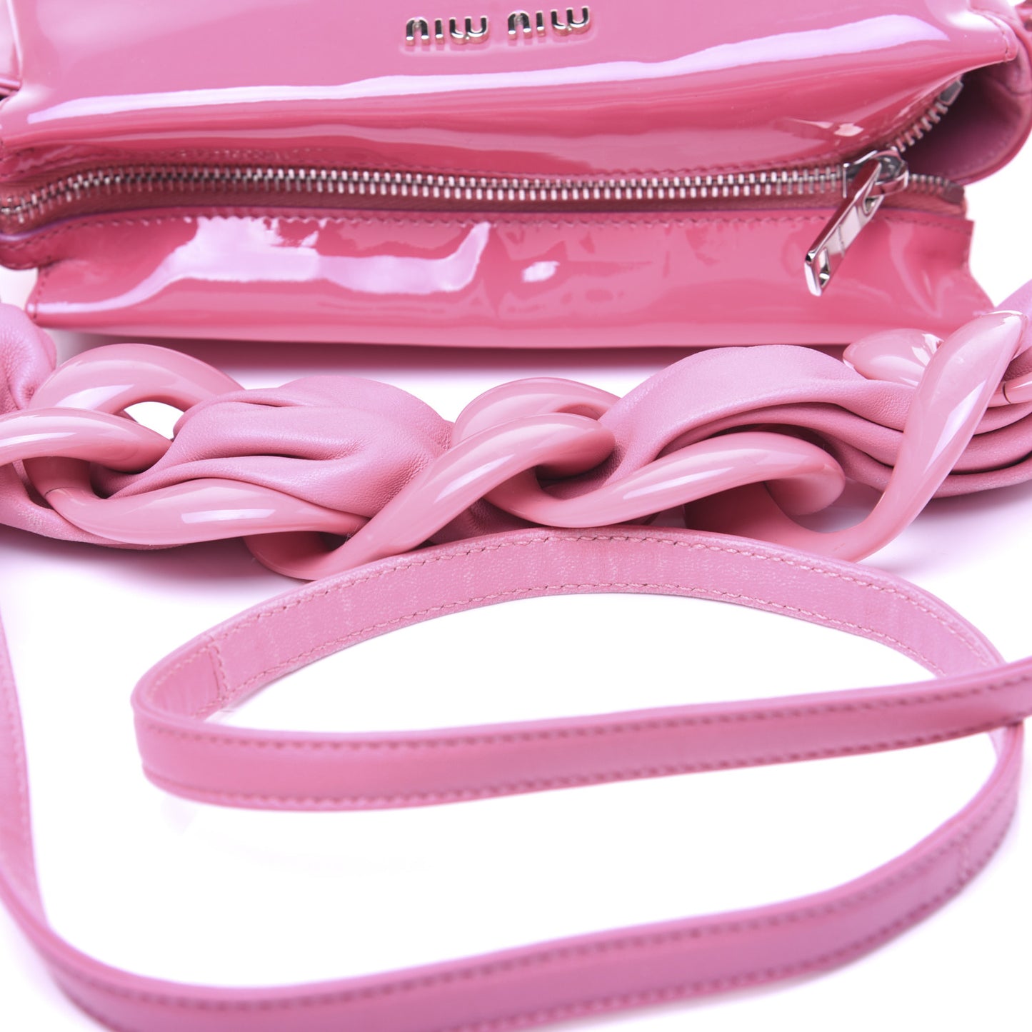Patent Shoulder Bag Pink