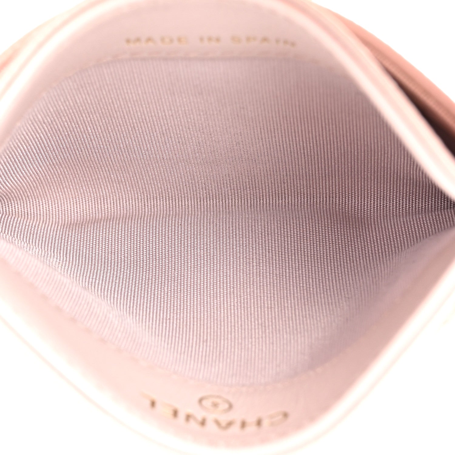 Chanel Caviar Quilted Chevron Boy Card Holder Light Purple 5 of 13