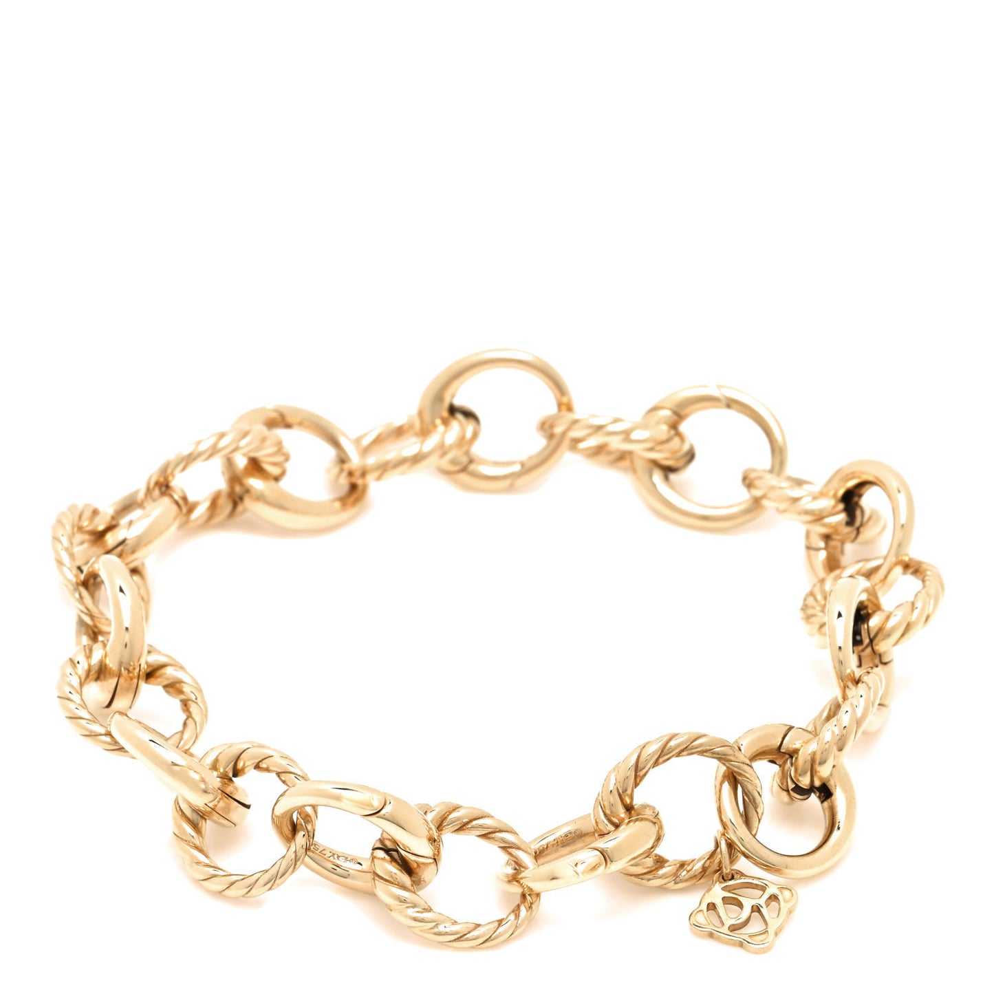 18K Yellow Gold 12mm Large Oval Link Bracelet