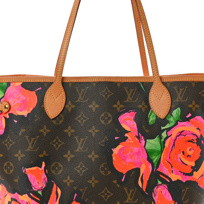 Louis Vuitton Monogram Roses Neverfull MM 7 of 10