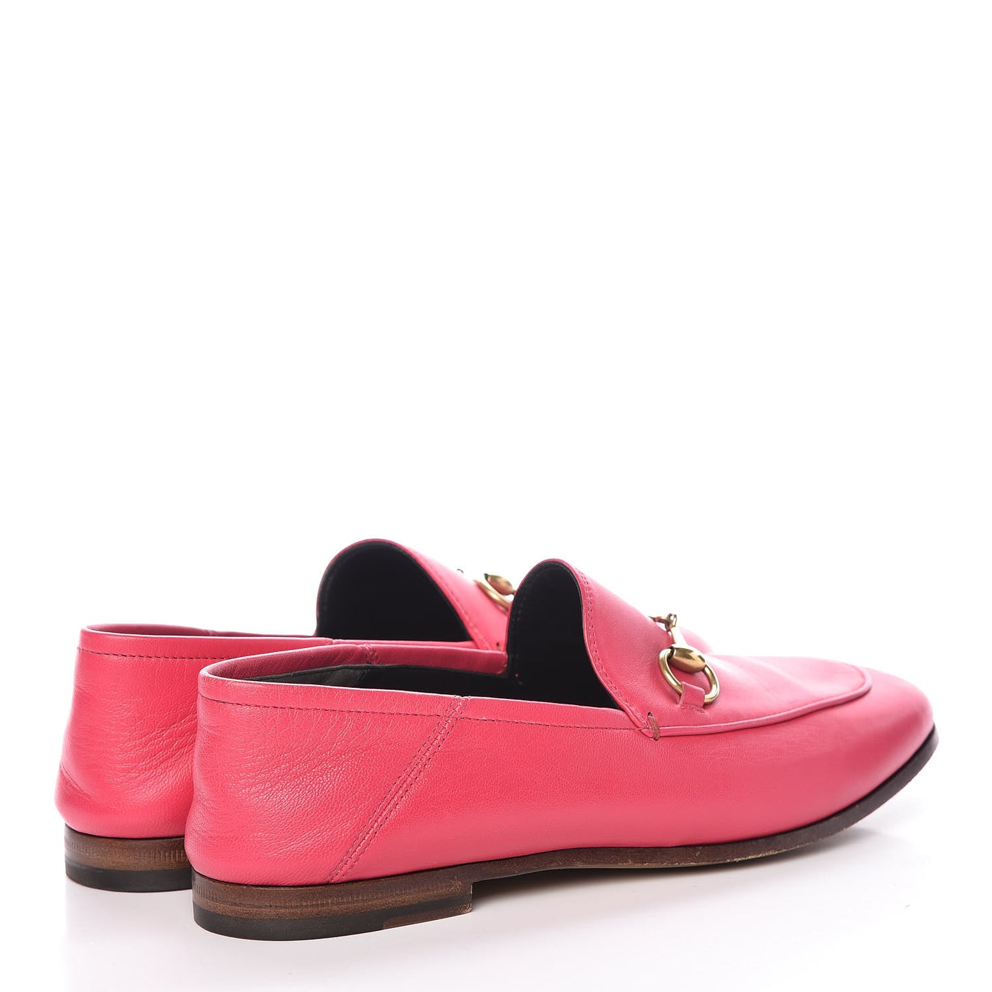 Lambskin Womens Brixton Horsebit Loafers 35 Hot Pink
