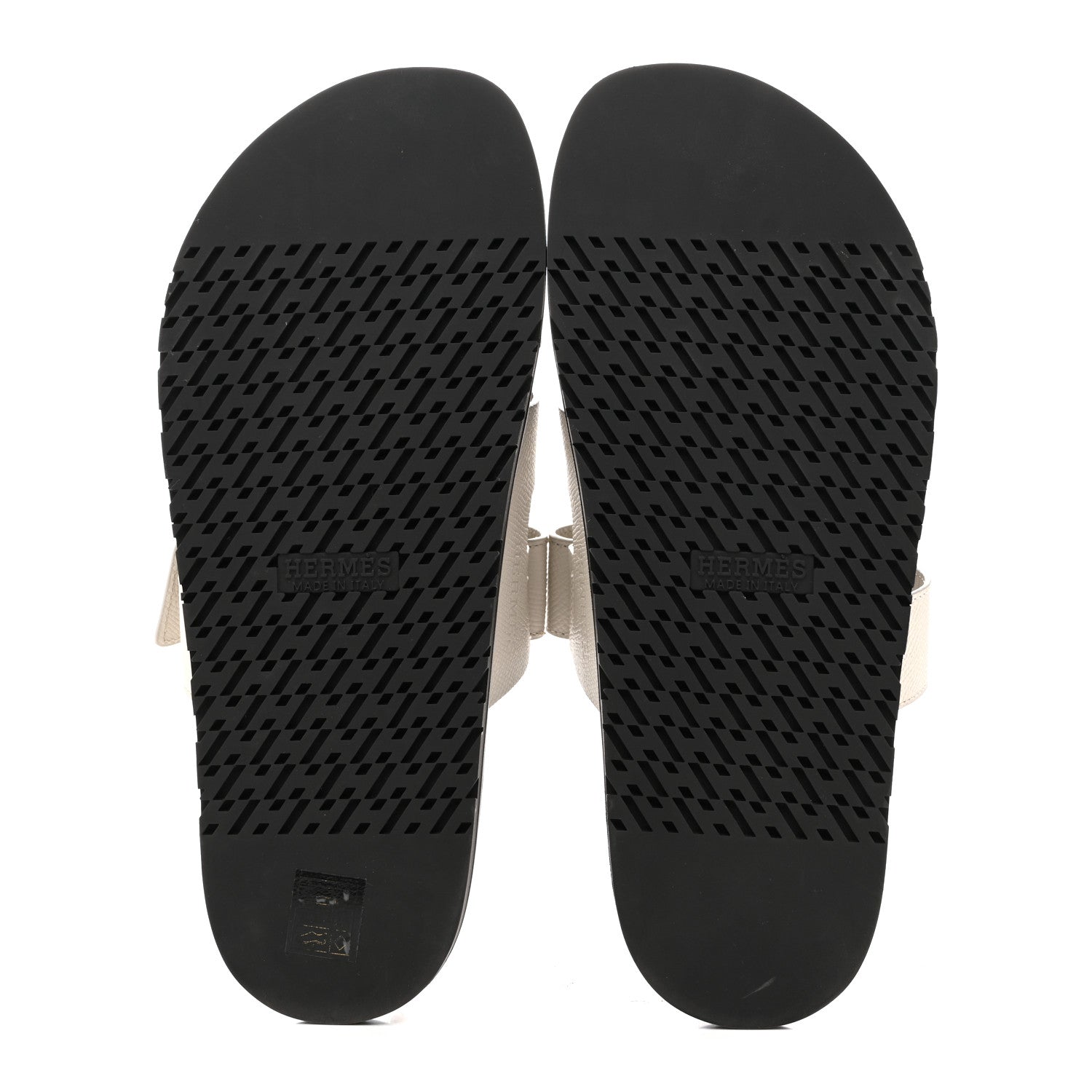Hermes Epsom Mens Chypre Sandals 42 White 6 of 10