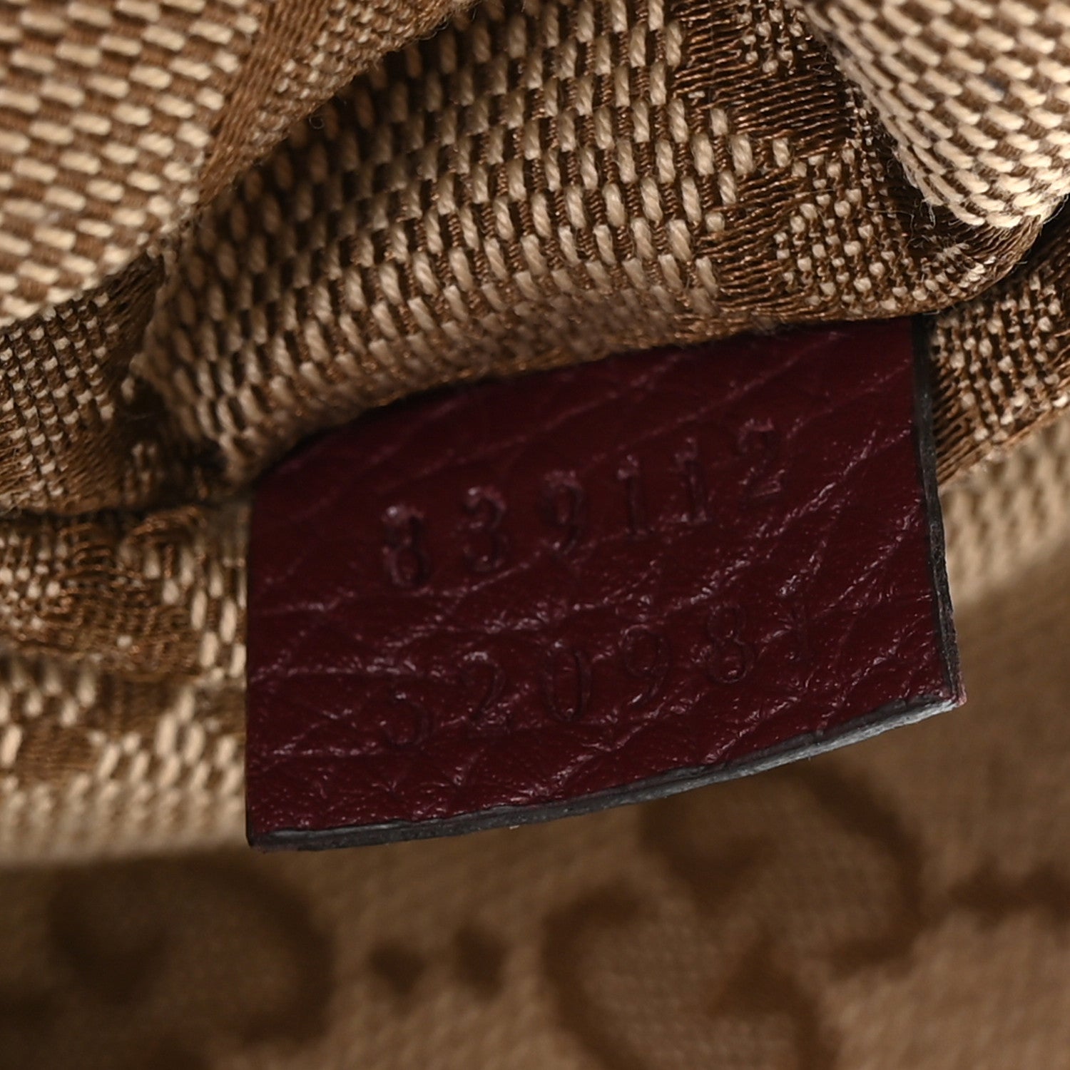 Gucci Grained Calfskin Monogram Large Totissima Reversible Tote Rosso Ancora 12 of 18