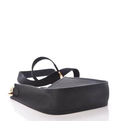 Hermes Taurillon Clemence Evelyne TPM Black 4 of 11