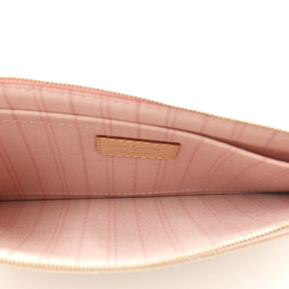 Louis Vuitton Damier Azur Neo Neverfull MM Rose Ballerine 7 of 13