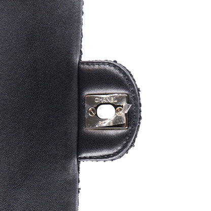 Chanel Tweed Quilted Medium Retro Twist Top Handle Flap  Black 7 of 11