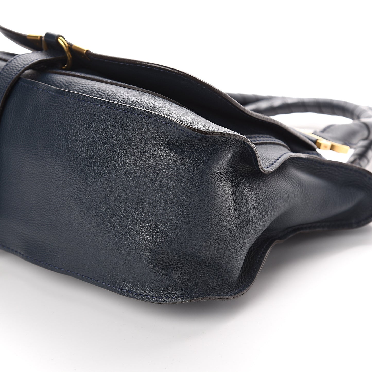 Calfskin Medium Marcie Satchel Navy