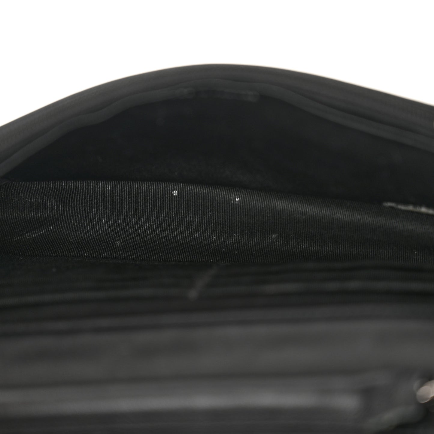 Patent Quilted Wallet On Chain WOC Black