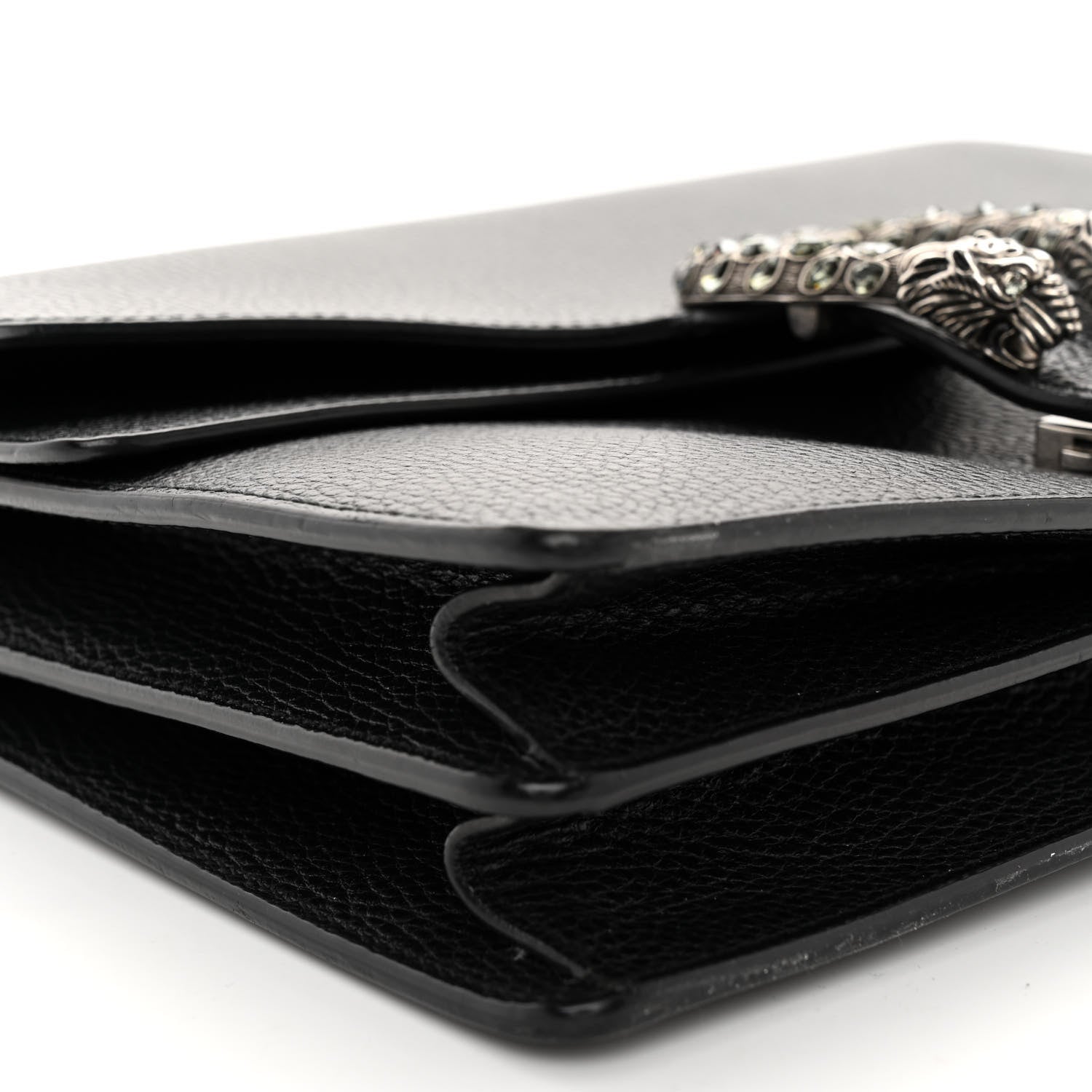 Gucci Dollar Calfskin Crystal Medium Dionysus Shoulder Bag Black Black Diamond Black 8 of 13