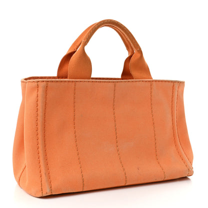 Prada Canapa Small Logo Tote Papaya 2 of 8