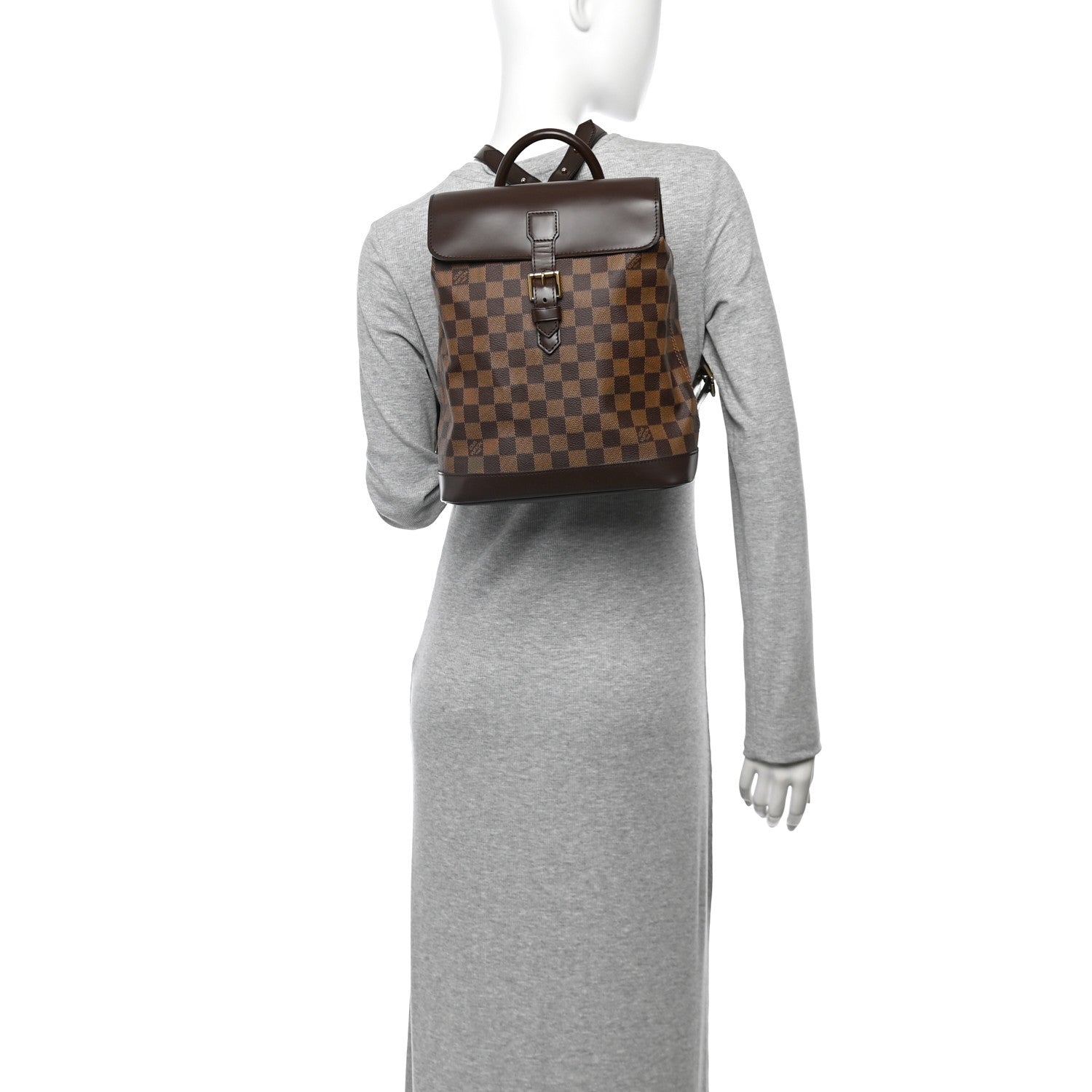 Louis Vuitton Damier Ebene Soho Backpack 2 of 9