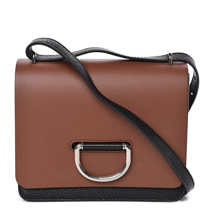 Burberry Calfskin Small D-Ring Bag Tan Black 1 of 10