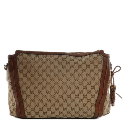 Gucci Monogram Cellarius Calfskin Medium Bella Hobo Beige Ebony Cuir 1 of 7