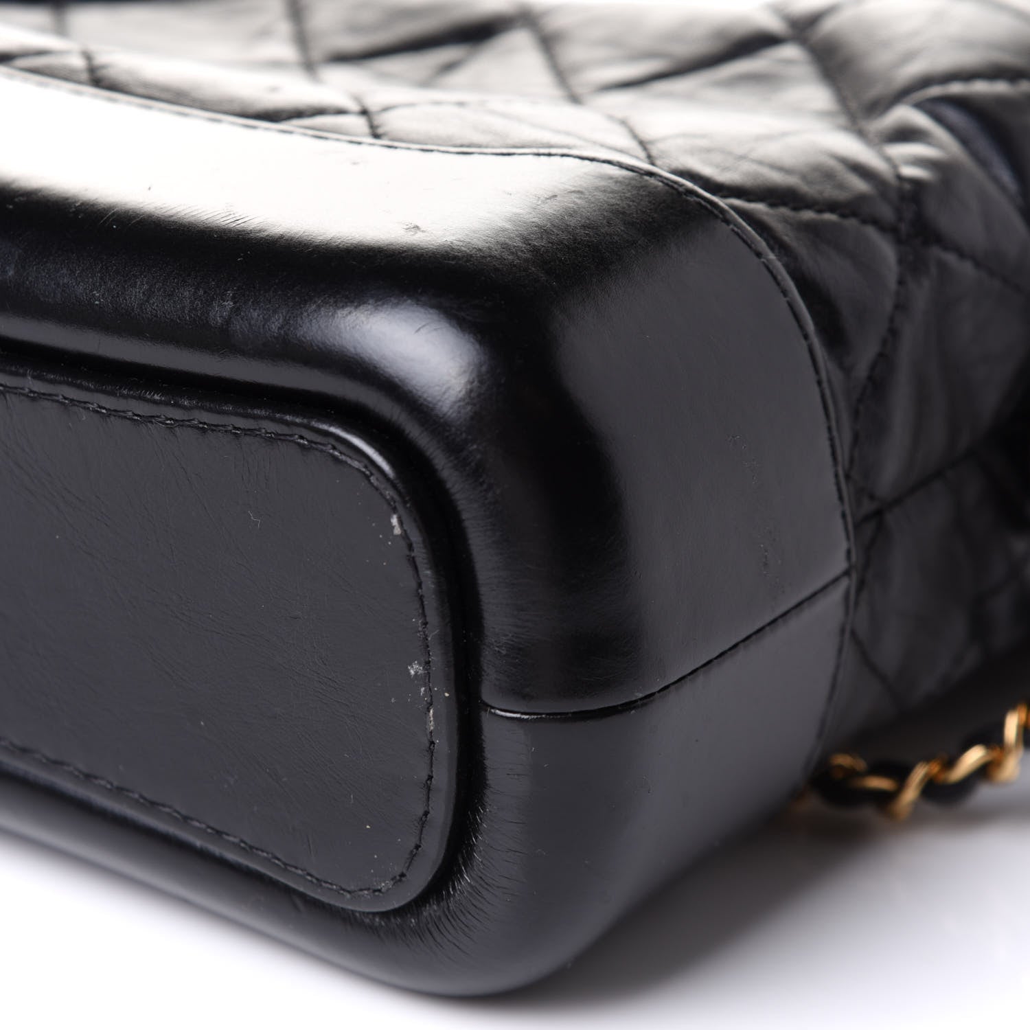 Chanel Aged Calfskin Quilted Small Gabrielle Hobo Black 10 of 11