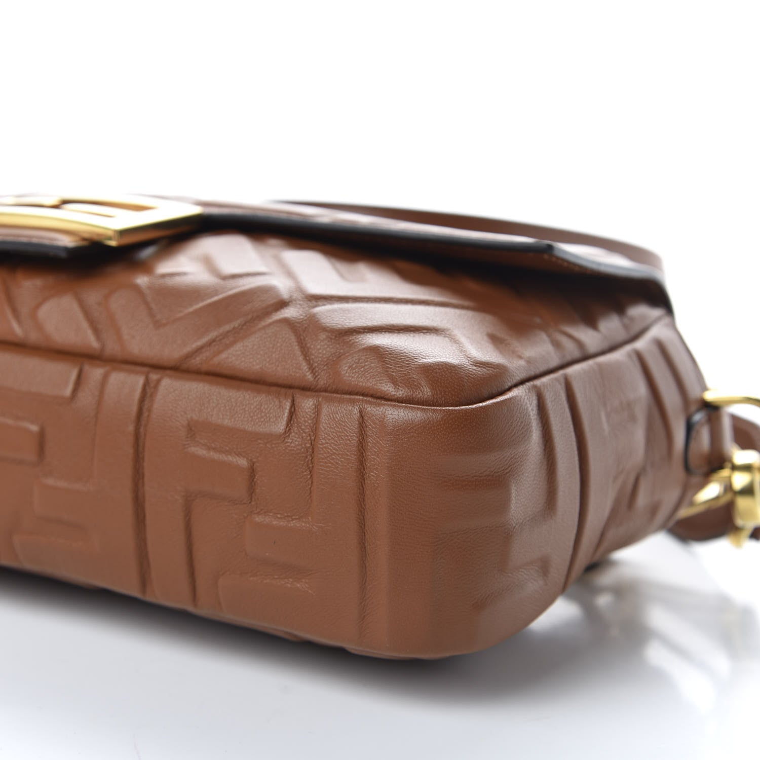 Fendi Nappa FF 1974 Embossed Baguette Coloniale 9 of 9