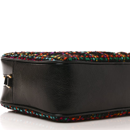 Saint Laurent Tweed Calfskin Monogram Lou Camera Bag Black 8 of 9
