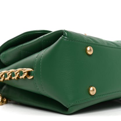 Chanel Calfskin Quilted Flap Green 9 of 11