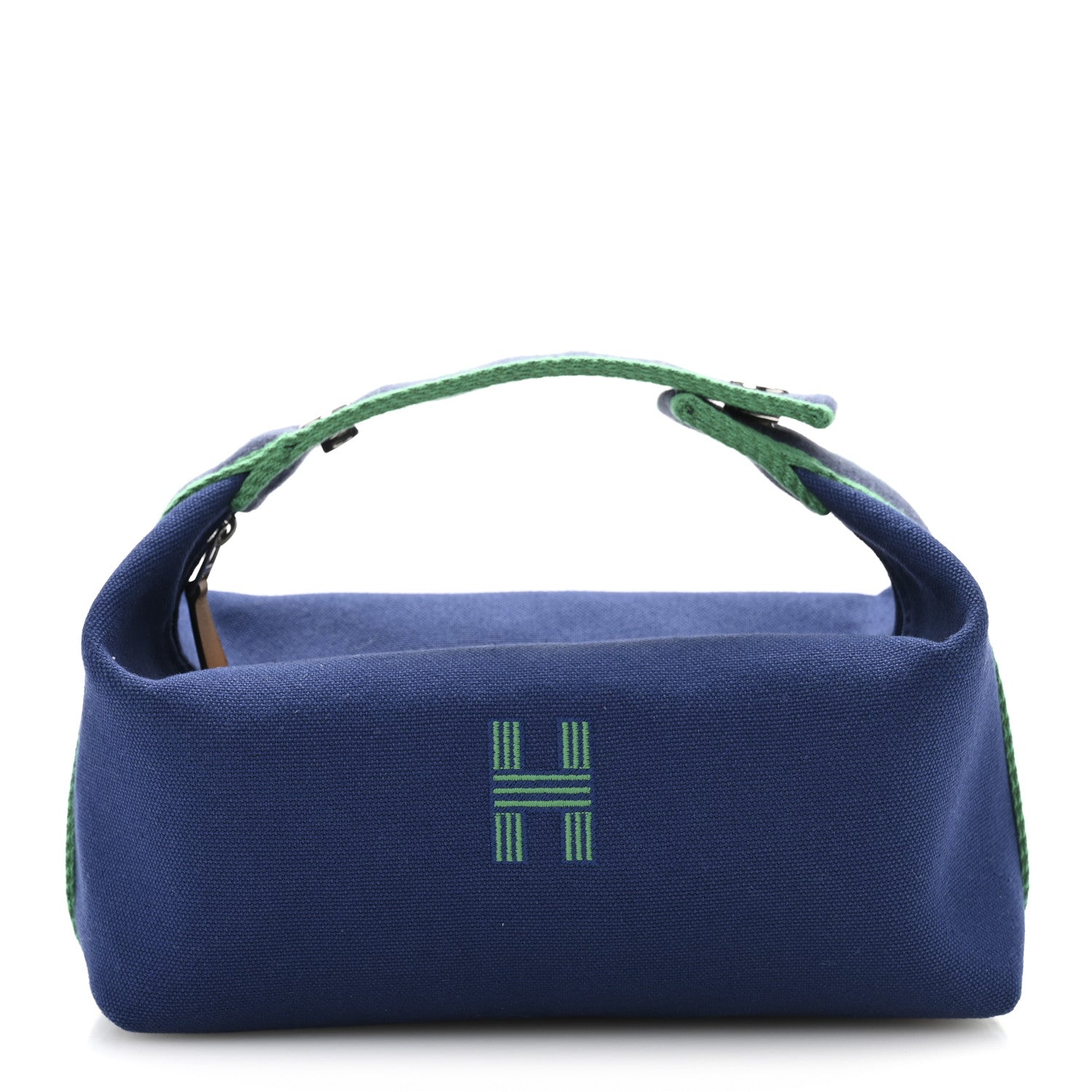 Hermes Canvas Small Bride-A-Brac Pouch Marine 1 of 6