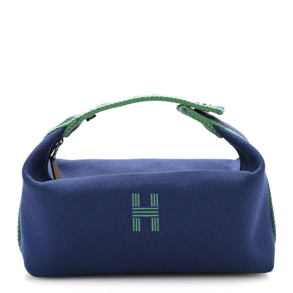 Hermes Canvas Small Bride-A-Brac Pouch Marine 1 of 6