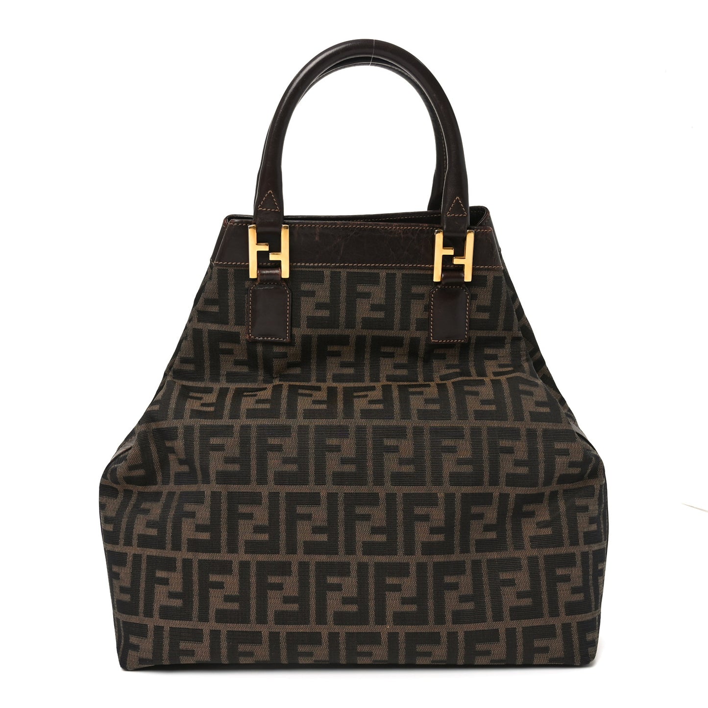 Zucca Top Handle Tote Tobacco