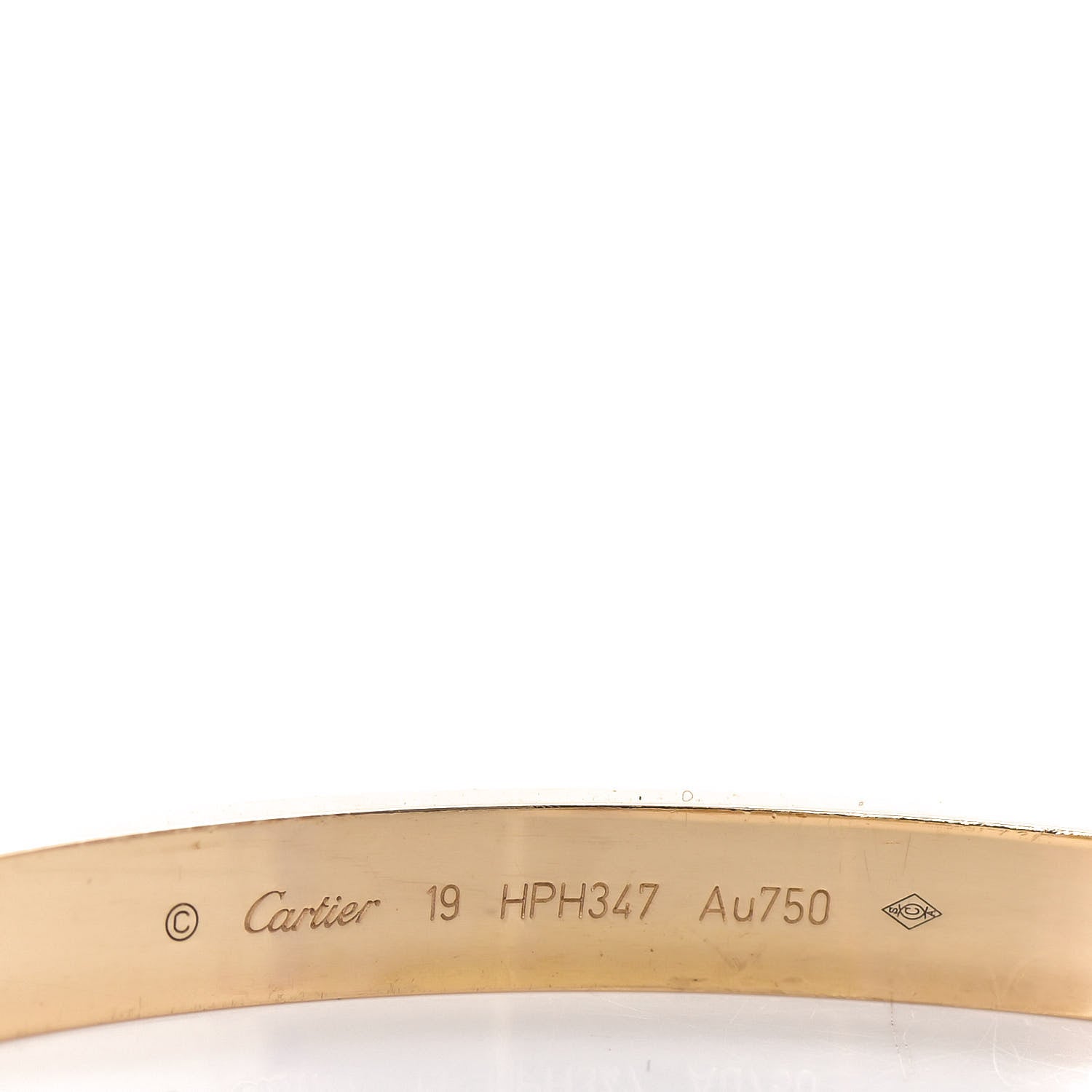 Cartier 18K Yellow Gold LOVE Bracelet 19 4 of 6