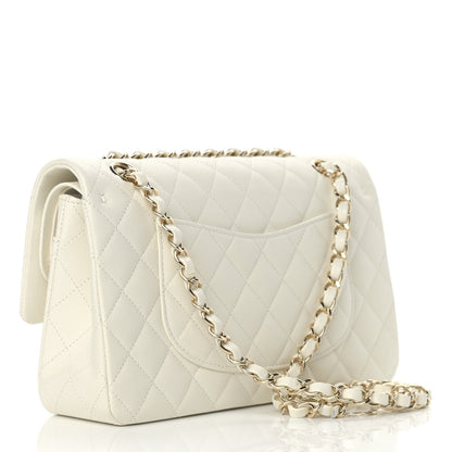 Chanel Caviar Quilted Medium Double Flap White 3 of 10