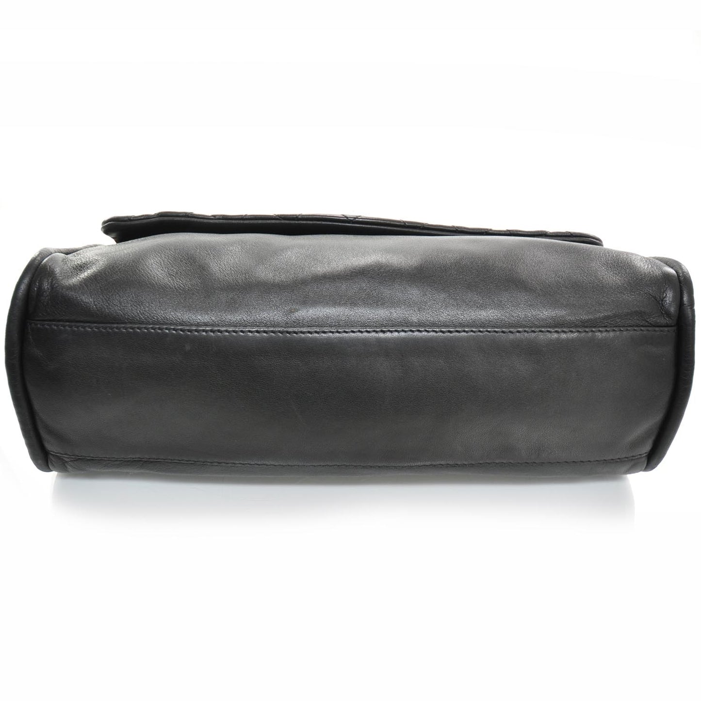 Lambskin Double Mademoiselle Jumbo Flap Black
