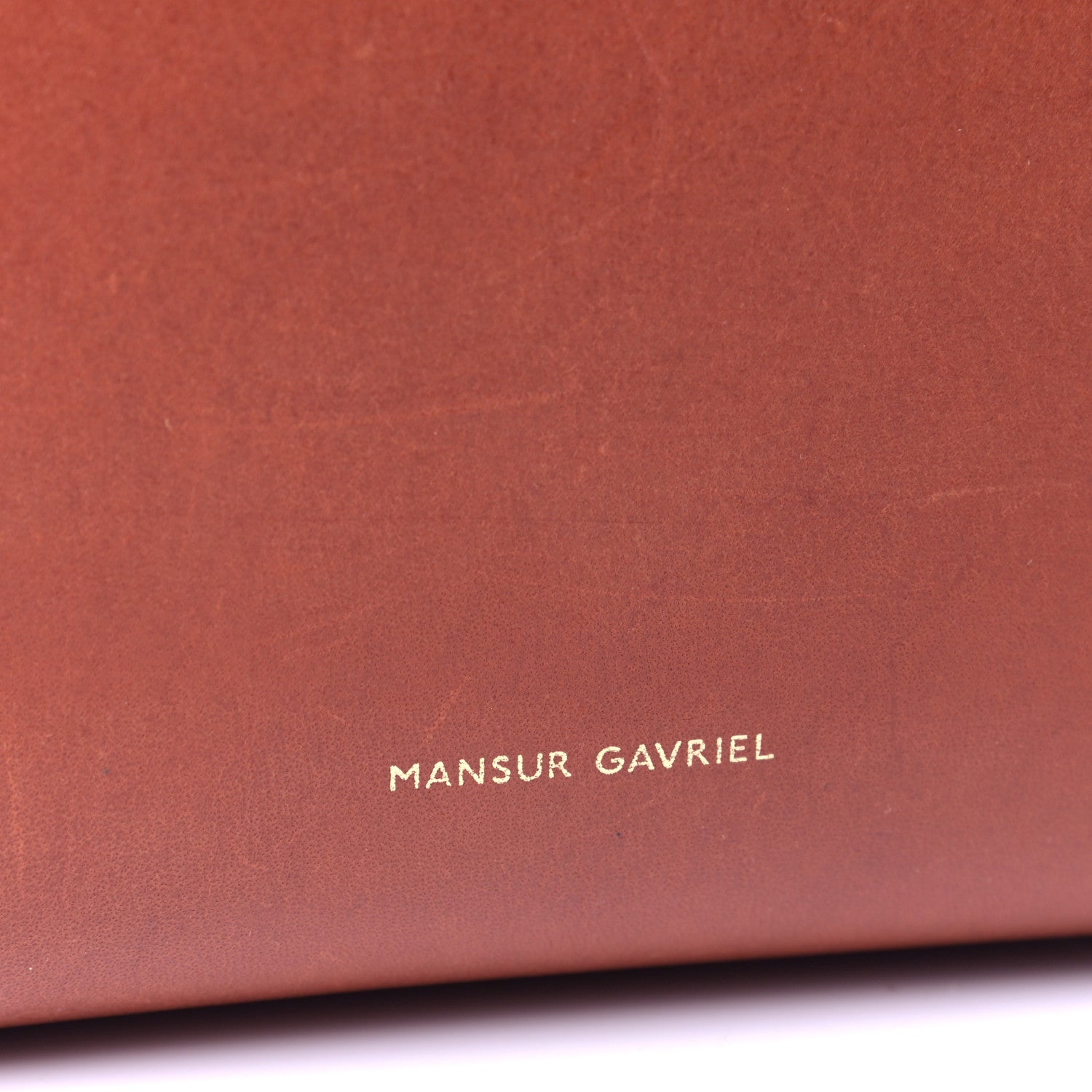 Mansur Gavriel Calfskin Mini Bucket Bag Brandy 5 of 7