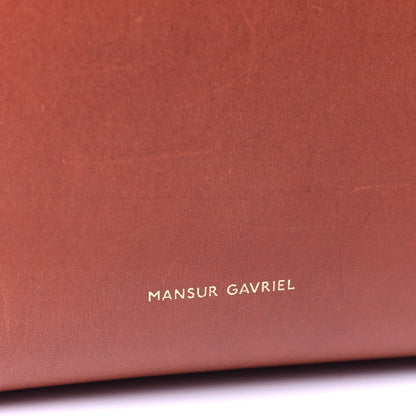 Mansur Gavriel Calfskin Mini Bucket Bag Brandy 5 of 7