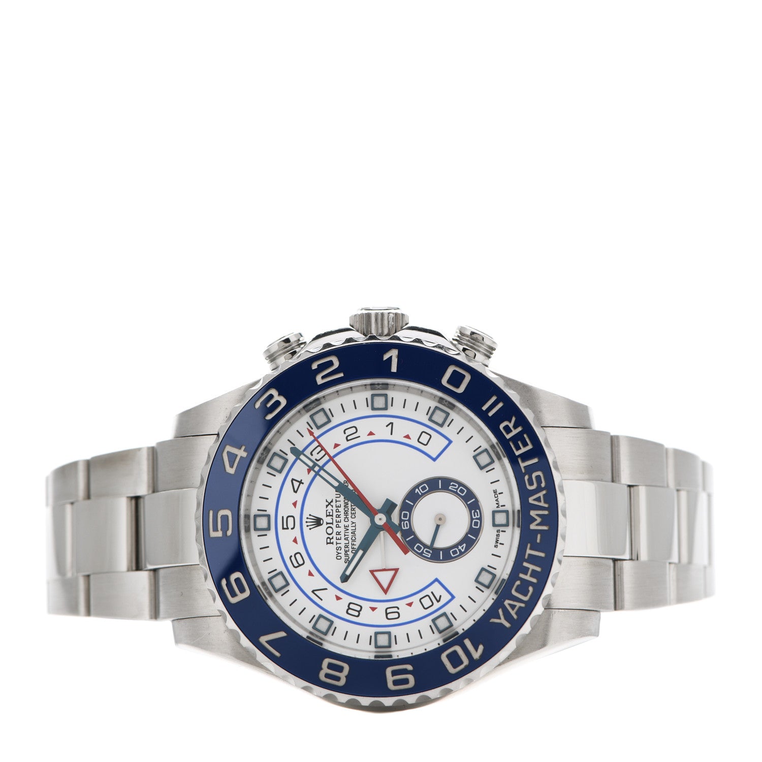 Rolex Stainless Steel 44mm Oyster Perpetual Date Yacht-Master II Watch White 116680 2 of 4