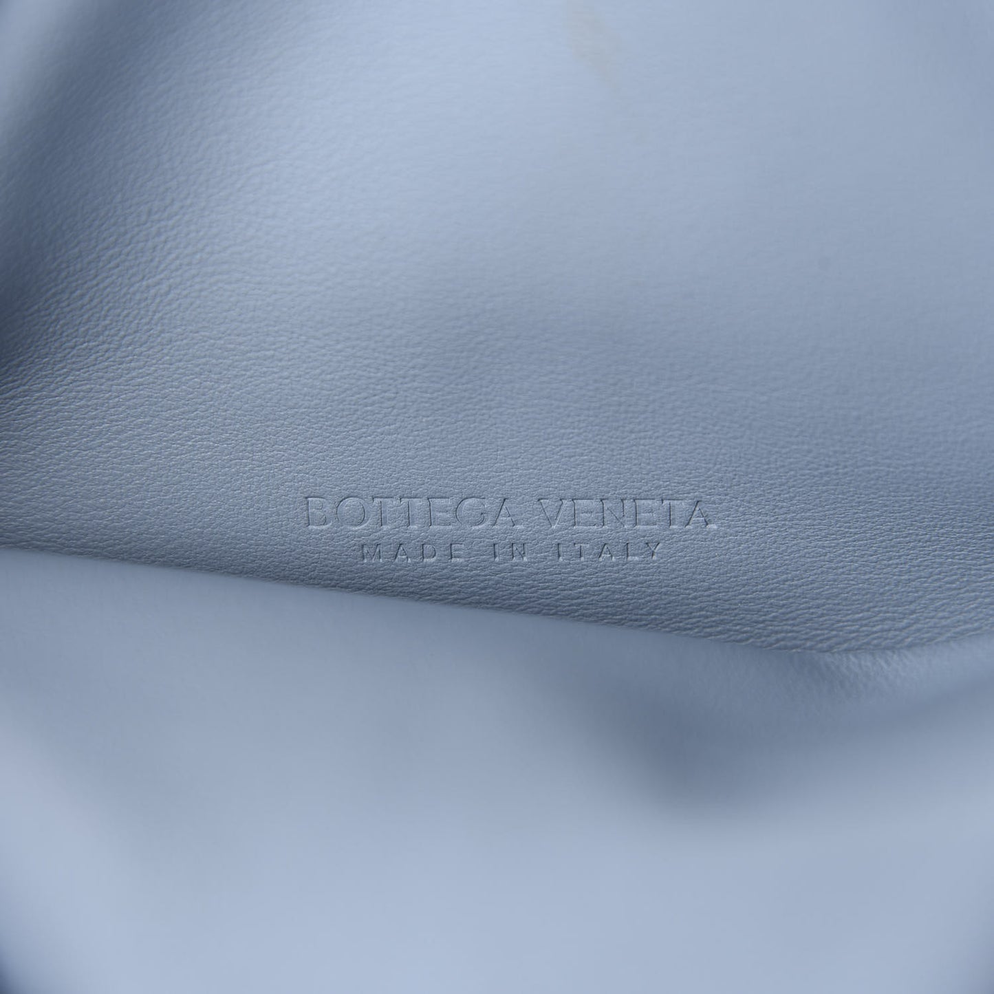 Lambskin BV Trine Clutch Ice