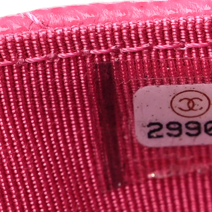 Chanel Caviar Quilted Flap Card Holder Wallet Pink 8 of 17
