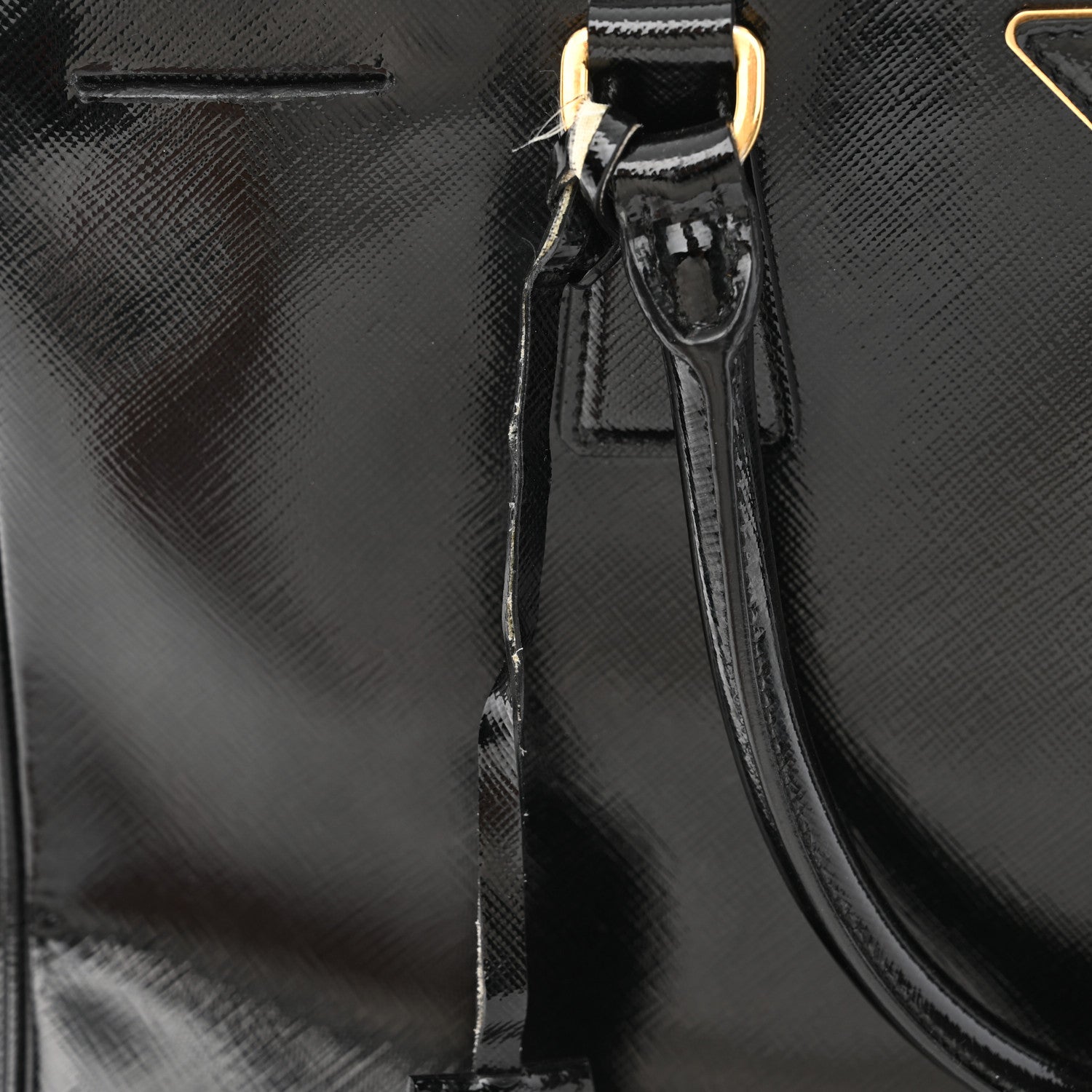 Prada Saffiano Vernice Medium Galleria Double Zip Tote Black 14 of 17