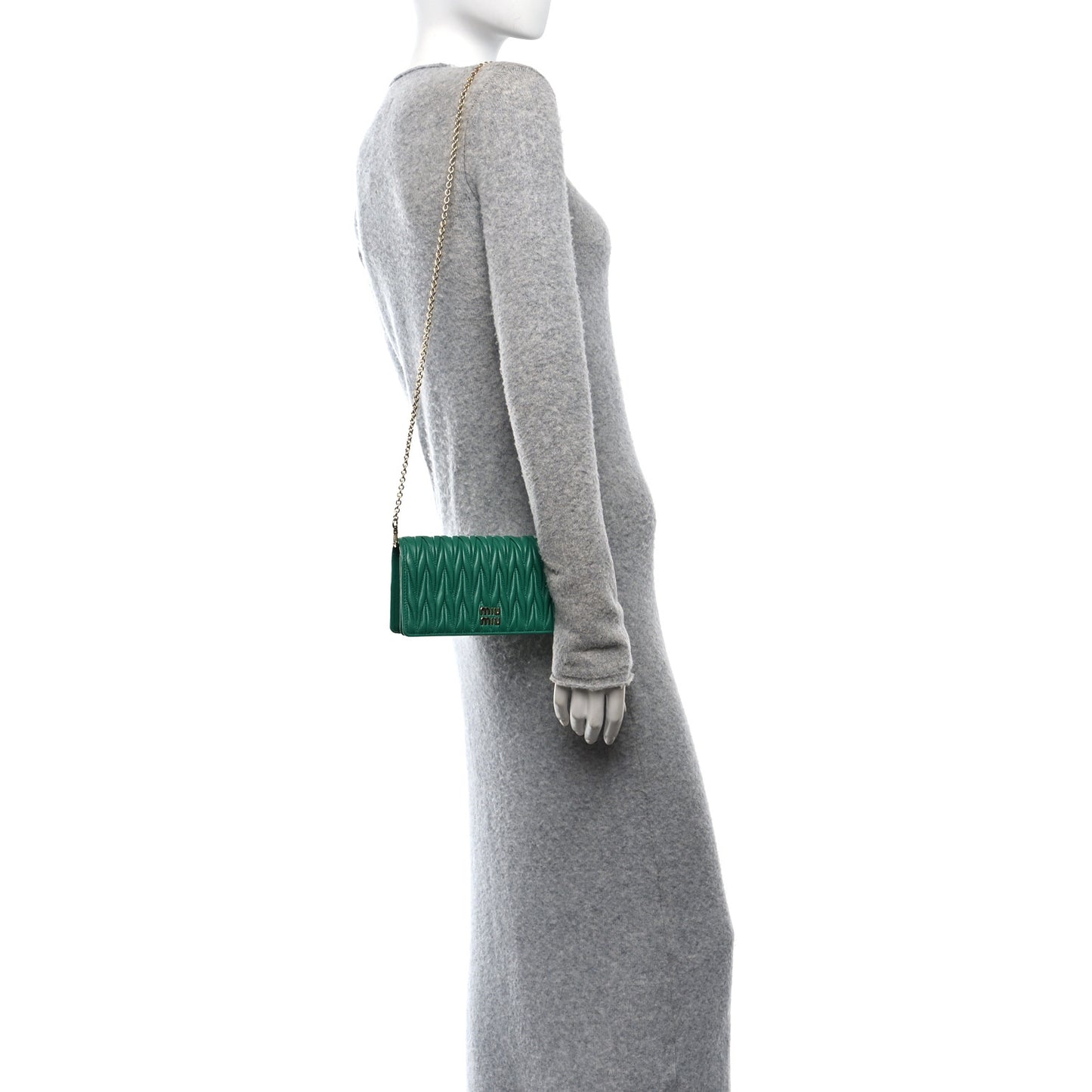 Nappa Matelasse Smartphone Holder With Chain Mango
