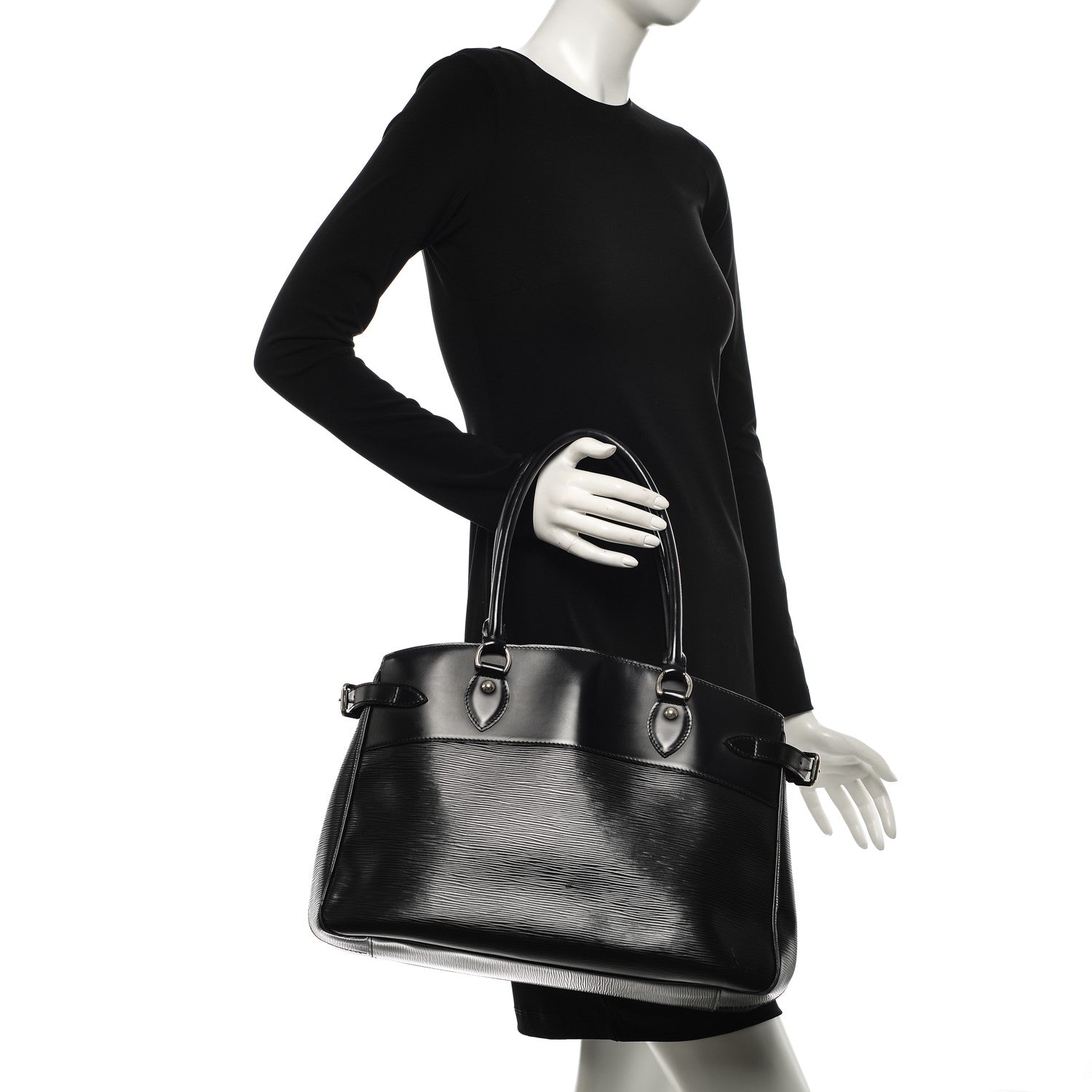 Louis Vuitton Epi Passy GM Black 2 of 9