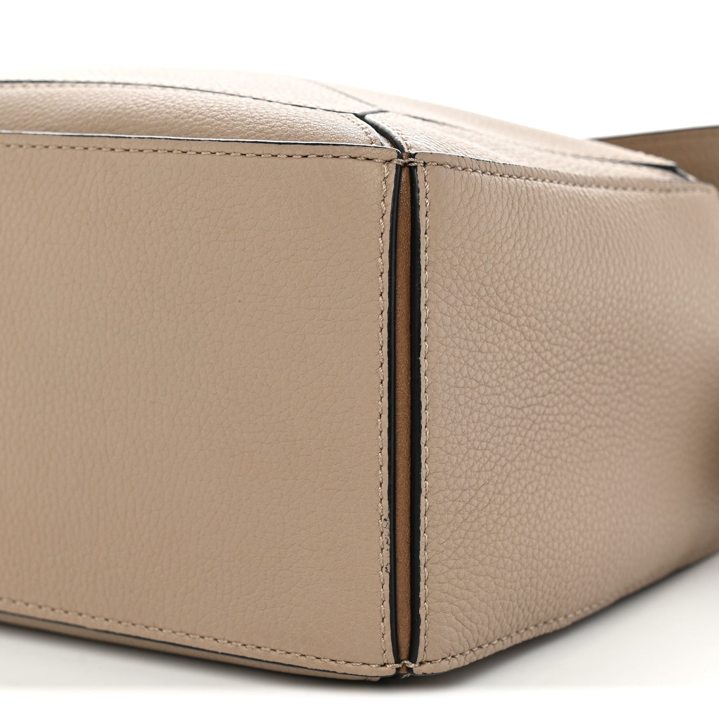 Grained Calfskin Small Puzzle Bag Sand Mink